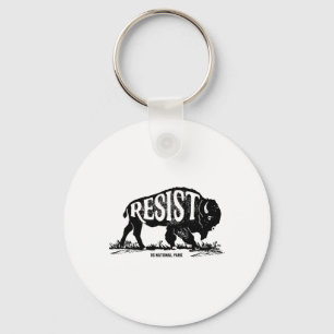 Alt Us National Park Resist Service T Shirt Bison  Keychain