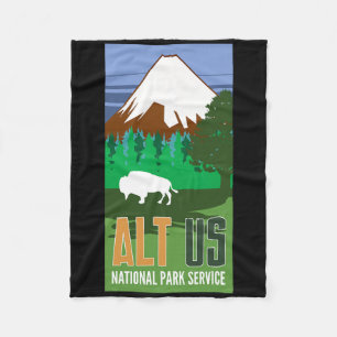 Alt Us National Park Service Resist Shirt Fleece Blanket