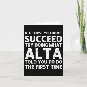 Alta Name Personalized Birthday Funny Christmas Jo Card
