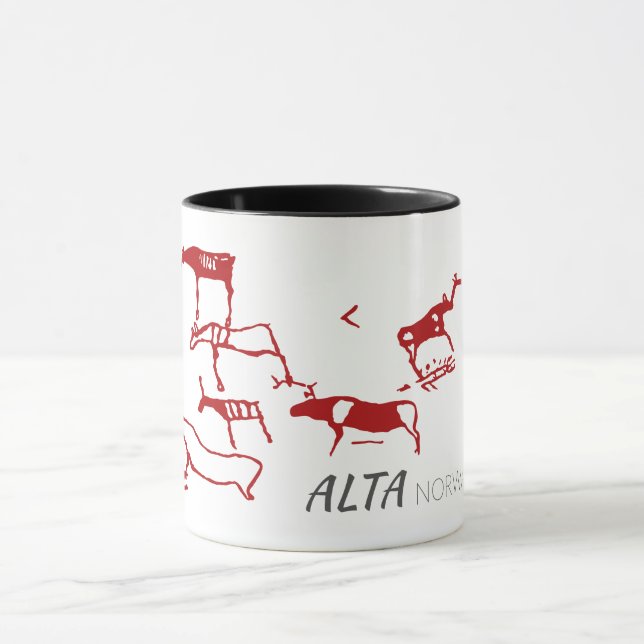 Alta, Norway (rock carving) Mug (Center)