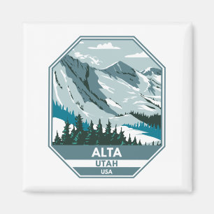 Alta Ski Area Winter Utah  Magnet