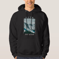 Alta Ski Area Winter Utah Vintage Distressed