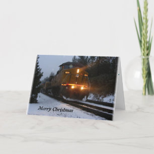 Alta Train Christmas Greetings Holiday Card