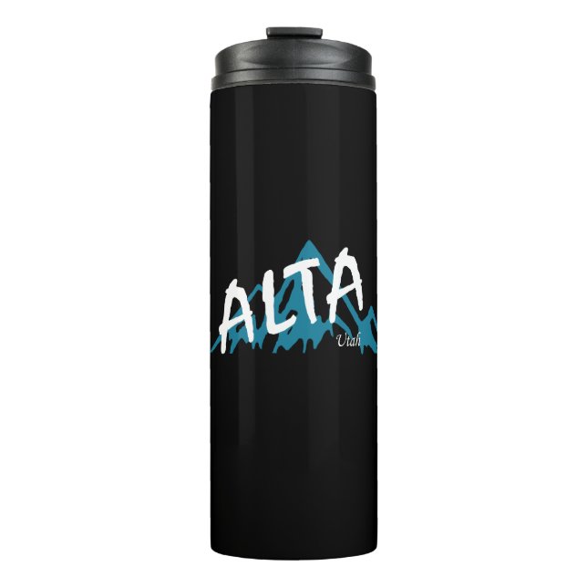 Alta Utah Mountains Thermal Tumbler (Front)
