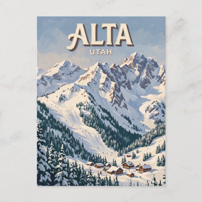 Alta Utah Postcard (Front)