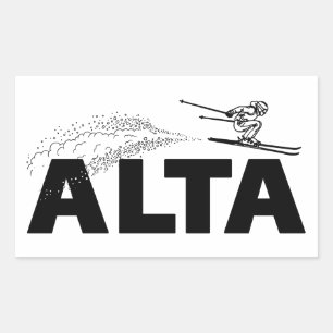 Alta Utah Ski Jumper Sticker