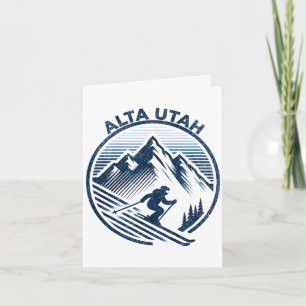 Alta utah ski resort winter skiing card