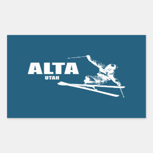 Alta Utah Skier Sticker
