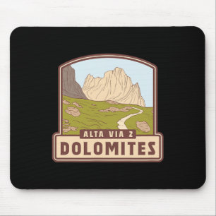 Alta Via 2 – Dolomites - Italy  Mouse Pad