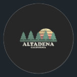 Altadena Ca Vintage Throwback Tee Retro 70s Design Classic Round Sticker<br><div class="desc">Altadena Ca Vintage Throwback Tee Retro 70s Design</div>