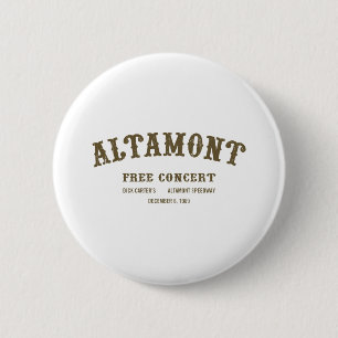 Altamont Free Concert 2 Inch Round Button
