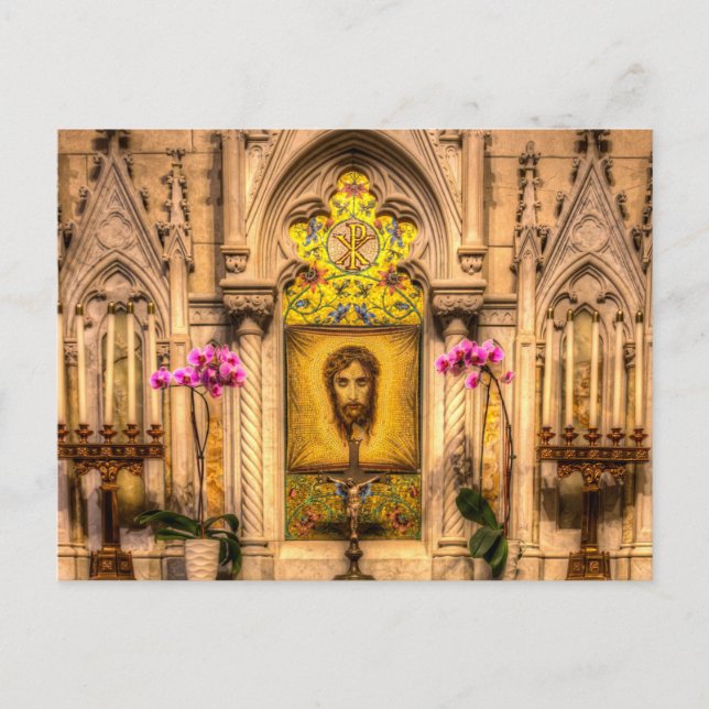 Altar Of The Holy Face St Patrick's Cathedral New  Postcard (Front)