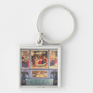 Altar with a Triptych depicting Keychain