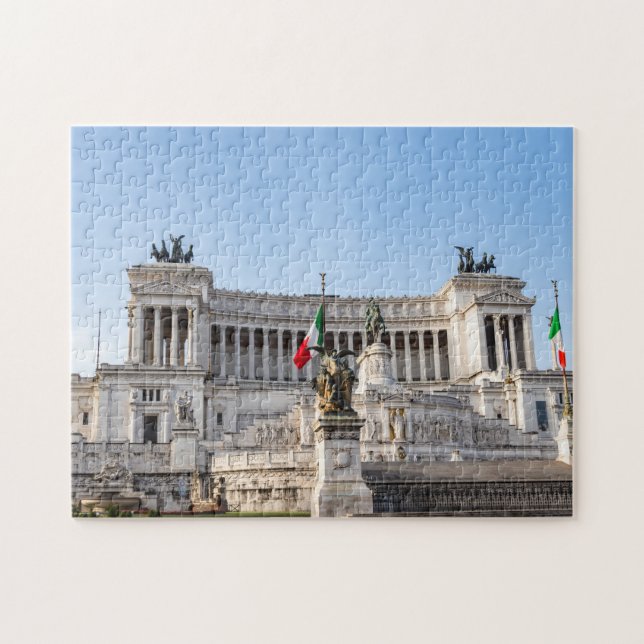 Altare della Patria at early morning - Rome, Italy Jigsaw Puzzle (Horizontal)