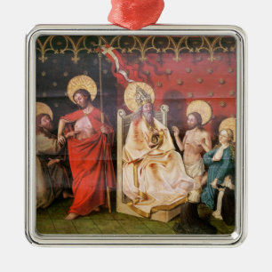 Altarpiece depicting Christ with St. Thomas Metal Ornament