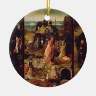 Altarpiece of the Hermits (oil on panel) Ceramic Ornament