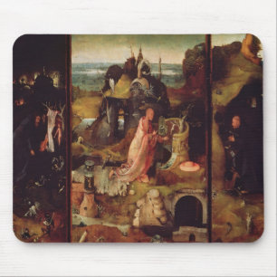Altarpiece of the Hermits (oil on panel) Mouse Pad