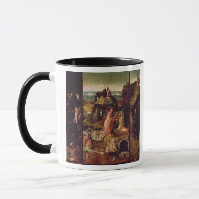 Altarpiece of the Hermits (oil on panel) Mug (Left)