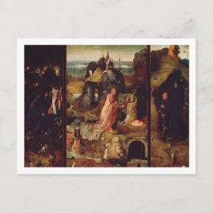 Altarpiece of the Hermits (oil on panel) Postcard