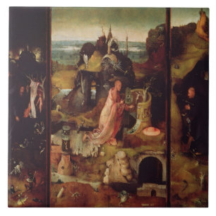 Altarpiece of the Hermits (oil on panel) Tile