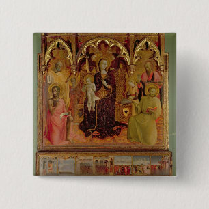 Altarpiece of the Madonna of the Snow, c.1430-32 ( 2 Inch Square Button