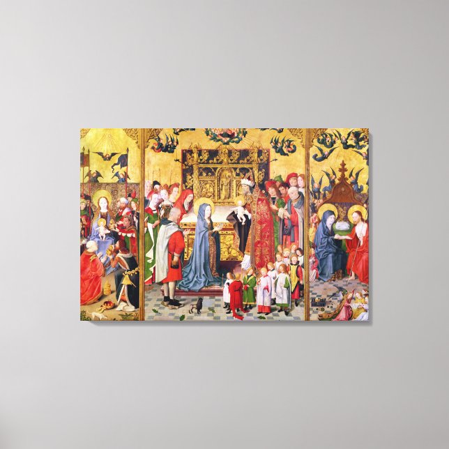 Altarpiece of the Seven Joys of the Virgin Canvas Print (Front)