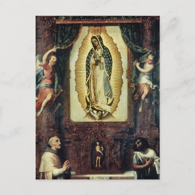 Altarpiece of the Virgin of Guadalupe by Cabrera Postcard (Front)