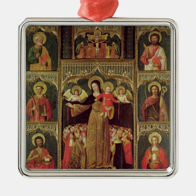Altarpiece of the Virgin of the Rosary, c.1500 Metal Ornament (Front)