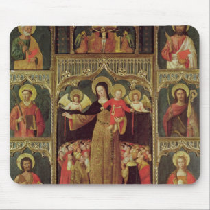 Altarpiece of the Virgin of the Rosary, c.1500 Mouse Pad