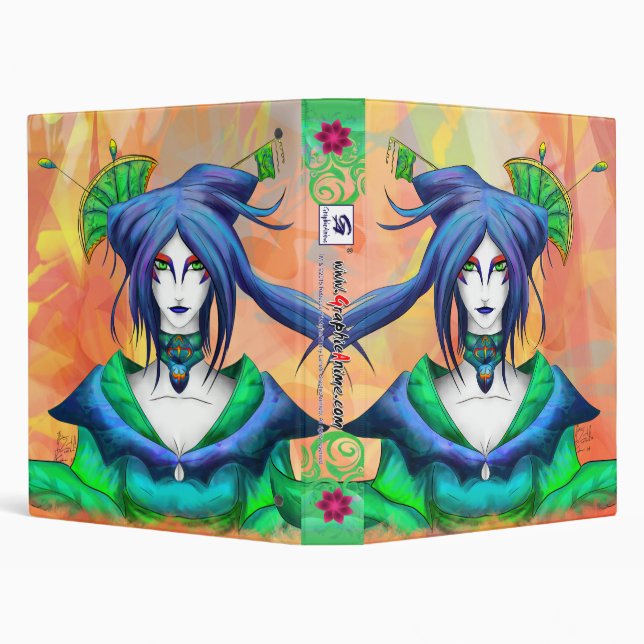 AltDelta Art Series : Blue Geisha Classeur (Arrière-plan)