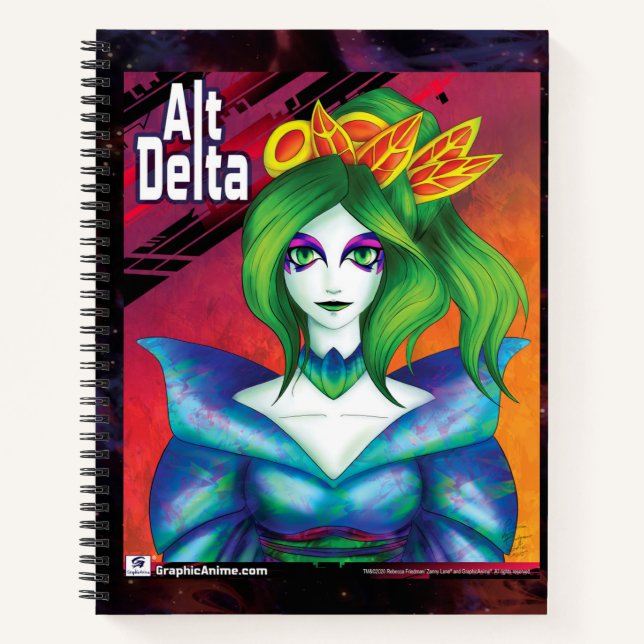 AltDelta Carnet de croquis : Kabuki Green (Devant)