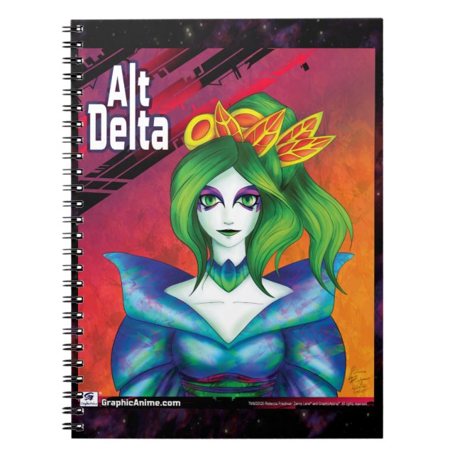 AltDelta: Kabuki Green Notebook (Front)