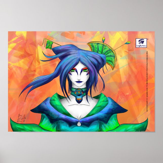 AltDelta : Poster de Geisha Bleu (Devant)