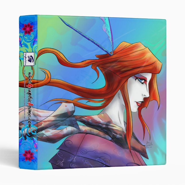 AltDelta : Red Geisha - Classeur 1" (Devant/Côté)