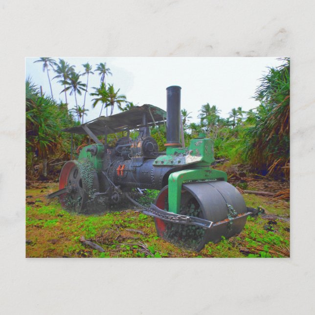 Alte Dampfwalze Postcard (Front)