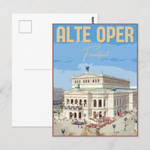 Alte Oper Frankfurt Old Opera House germany Postcard