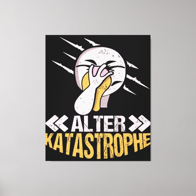 Alter Katastrophe Flamingo | Gifts Owner Flamingo Canvas Print (Front)