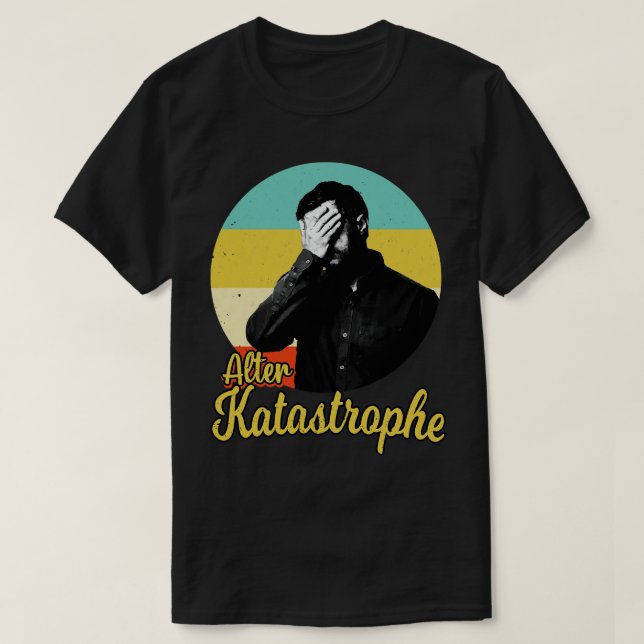 Alter Katastrophe vintage Retro lustiger Spruch T-Shirt (Design Front)