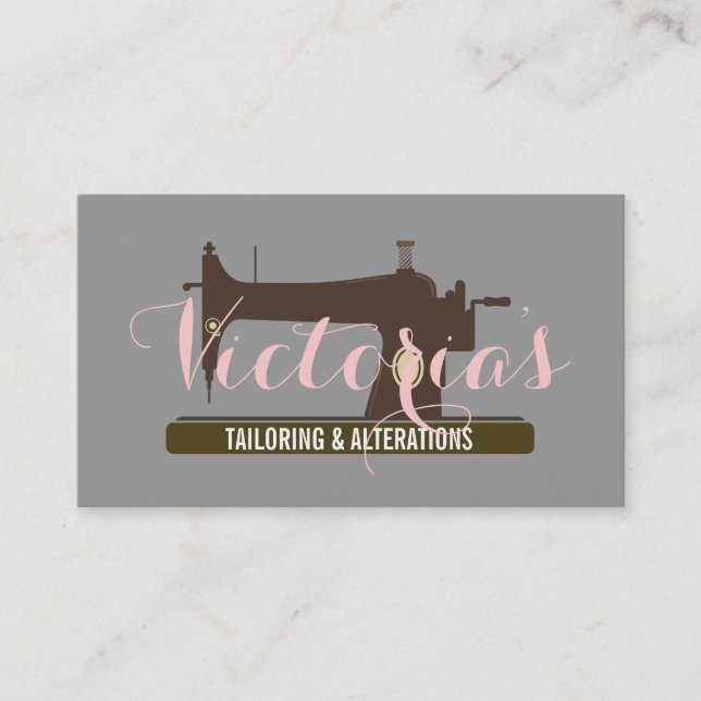 Alteration, Tailor , Tailor, Seamstress Business Card (Front)
