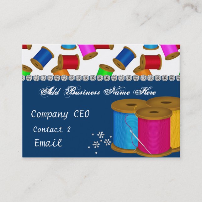 Alterations Bling Business Card (Front)
