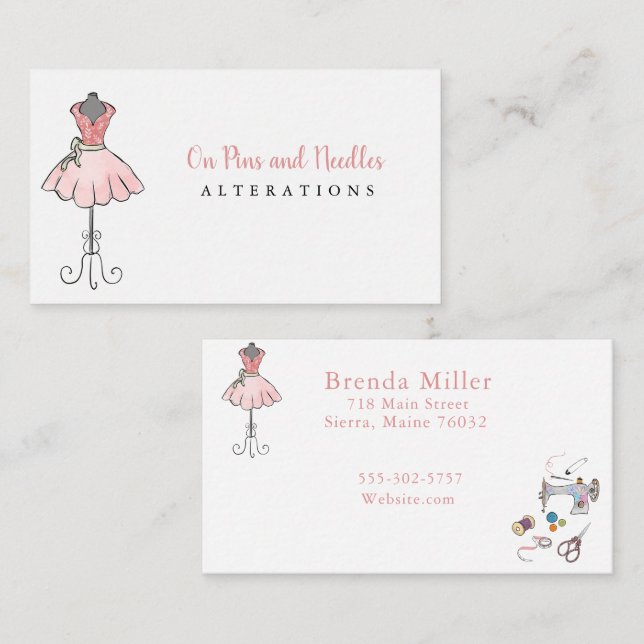 Alterations Business Card (Front/Back)