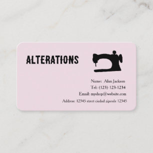 Alterations Business Card