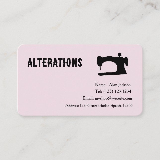 ALTÉRATIONS CARTES DE VISITE (Devant)