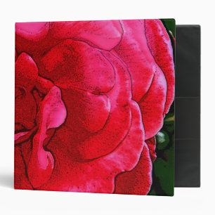 Altered Art Urban Decorative Pink Rose Design Binder