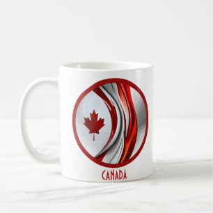 Altered Maple Leaf: A Creative Canadian Twist Coffee Mug