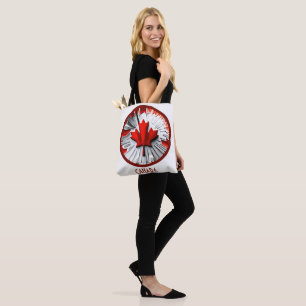 Altered Maple Leaf: A Creative Canadian Twist Tote Bag
