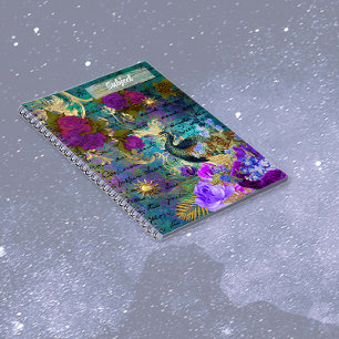 Altered Peacock Notebook