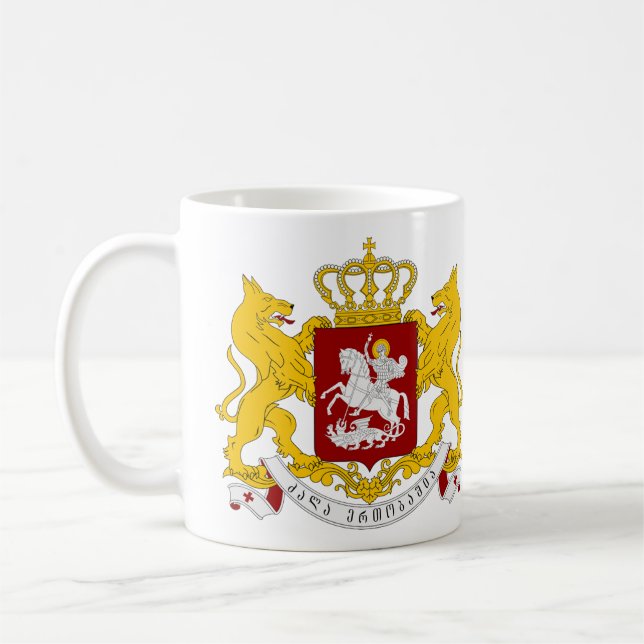 Alternate Coat Of Arms Georgia Coffee Mug (Left)