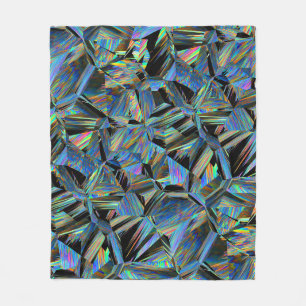 alternate reality - colourful glitch : fleece blanket