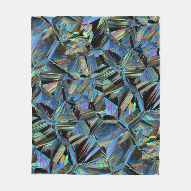 alternate reality - colourful glitch : fleece blanket (Front)